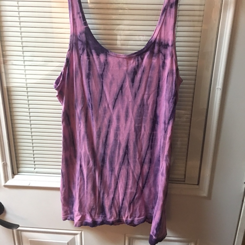 Purple Tie-Dyed Tank top